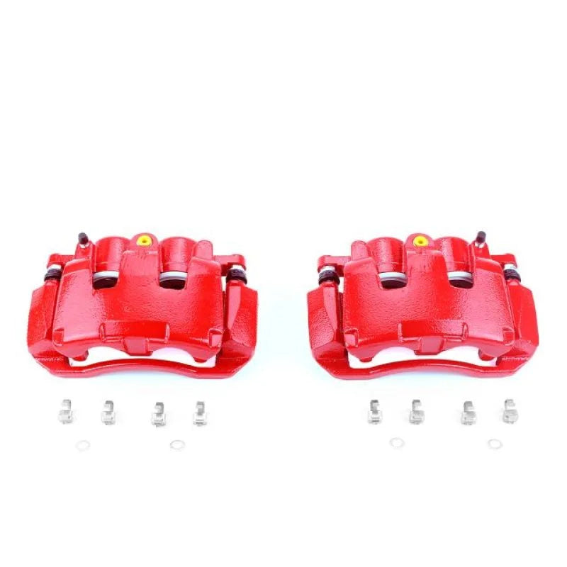 Power Stop 07-09 Chrysler Aspen Front Red Calipers w/Brackets - Pair - Main Product View
