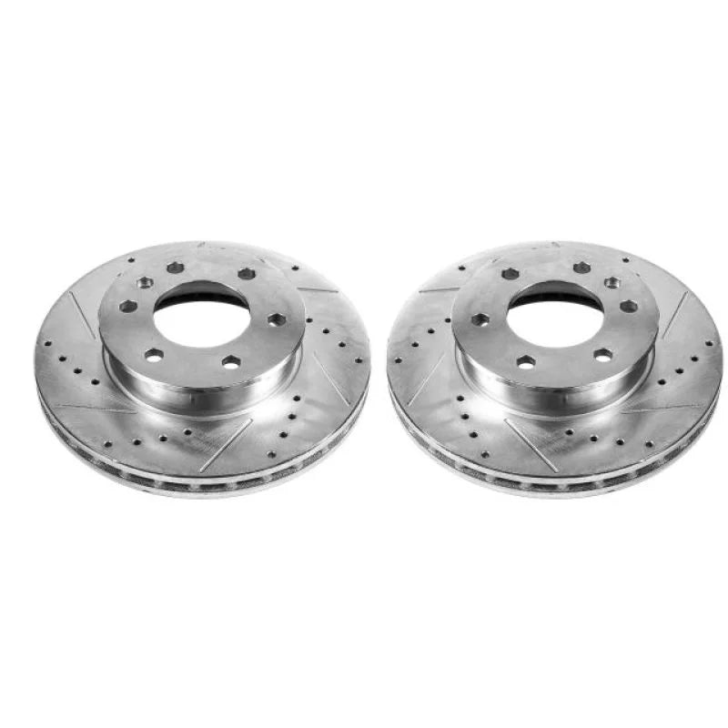 Power Stop 07-09 Dodge Sprinter 2500 Front Evolution Drilled & Slotted Rotors - Pair - Main Product View