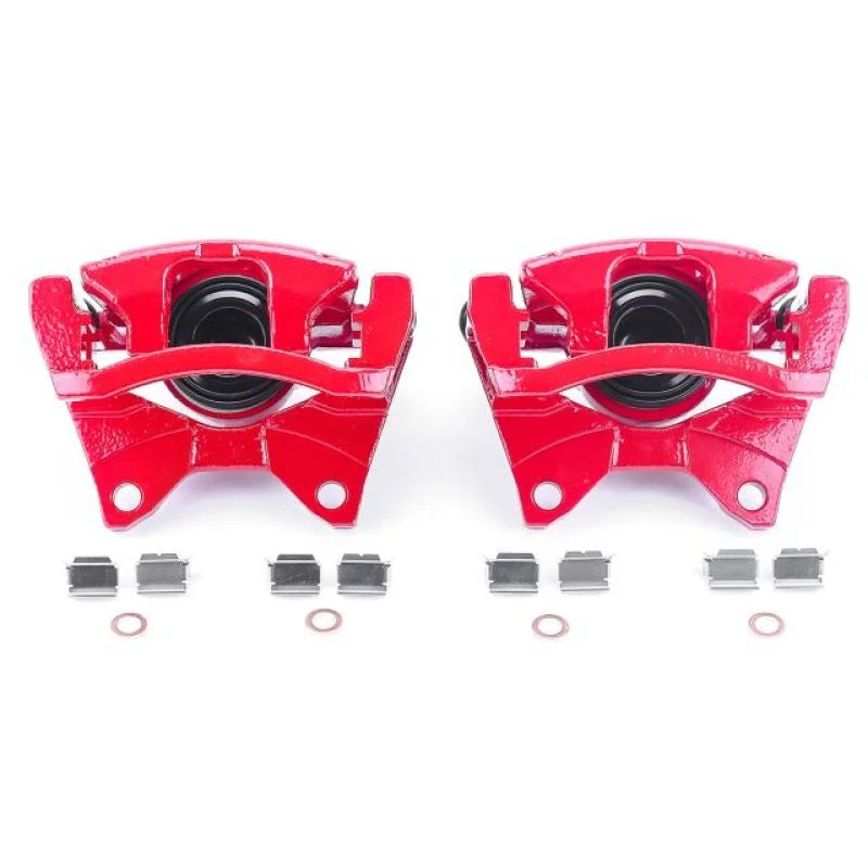 Power Stop 07-11 Dodge Nitro Rear Red Calipers w/Brackets - Pair - Main Product View