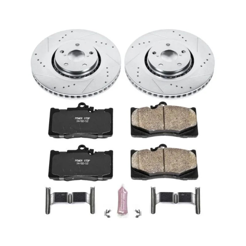 Power Stop 07-11 Lexus GS350 Front Z23 Evolution Sport Brake Kit - Main Product View
