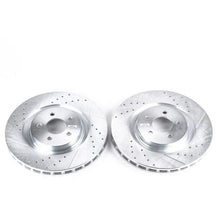 Load image into Gallery viewer, Power Stop 07-14 Ford Mustang Front Evolution Drilled &amp; Slotted Rotors - Pair - Main Product View