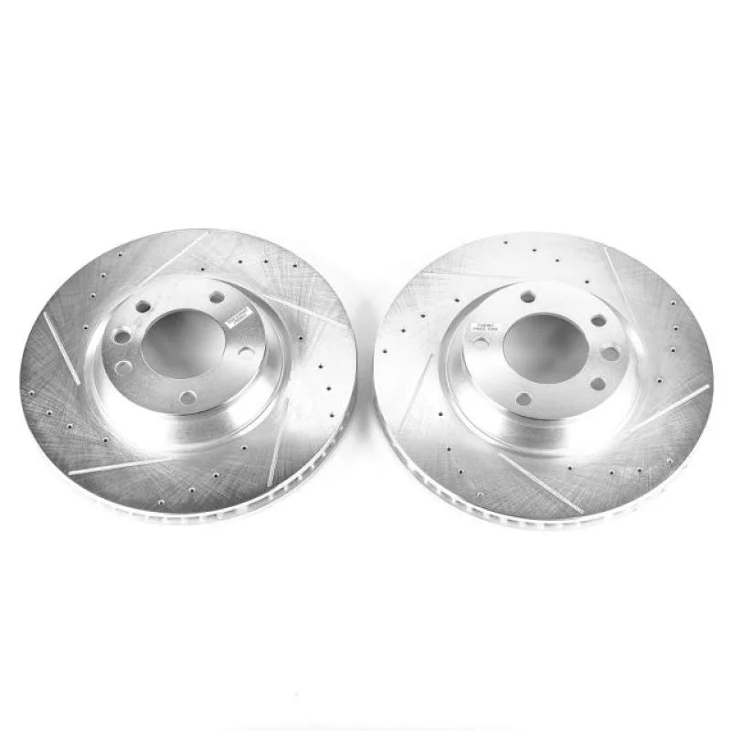 Power Stop 07-15 Audi Q7 Front Evolution Drilled & Slotted Rotors - Pair - Main Product View