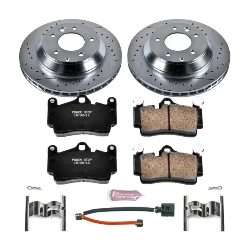 Power Stop 07-15 Audi Q7 Rear Z23 Evolution Sport Brake Kit - Main Product View