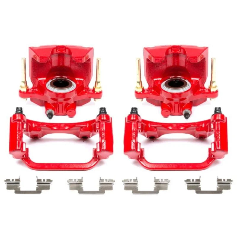 Power Stop 07-16 Cadillac Escalade Rear Red Calipers w/Brackets - Pair - Main Product View