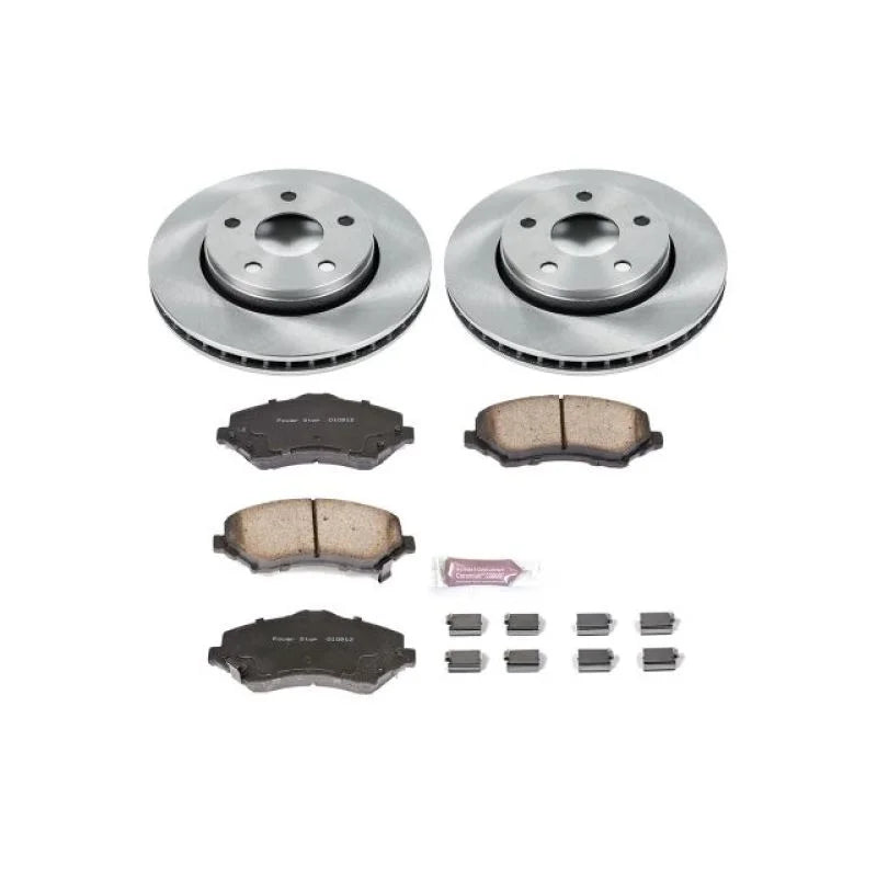 Power Stop 07-17 Jeep Wrangler Front Autospecialty Brake Kit - Main Product View