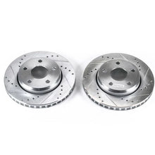 Load image into Gallery viewer, Power Stop 07-17 Jeep Wrangler Front Evolution Drilled &amp; Slotted Rotors - Pair - Main Product View