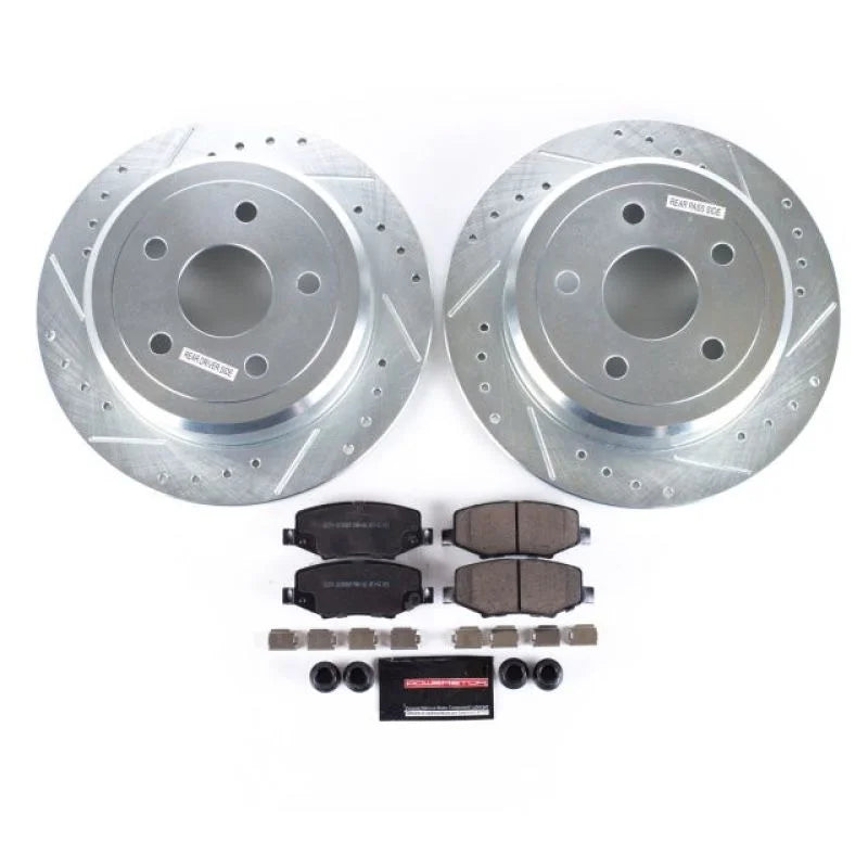 Power Stop 07-17 Jeep Wrangler Rear Z23 Evolution Sport Brake Kit - Main Product View