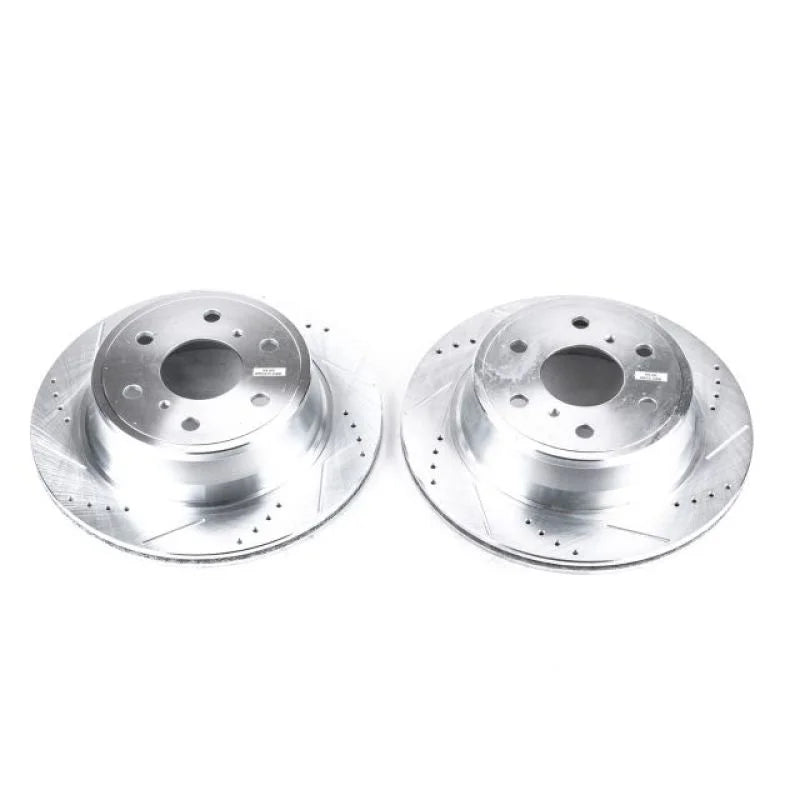 Power Stop 07-18 Chevrolet Silverado 1500 Rear Evolution Drilled & Slotted Rotors - Pair - Main Product View