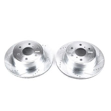 Load image into Gallery viewer, Power Stop 07-18 Chevrolet Silverado 1500 Rear Evolution Drilled &amp; Slotted Rotors - Pair - Main Product View
