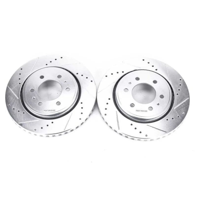 Power Stop 07-19 Ford Expedition Front Evolution Drilled & Slotted Rotors - Pair - Main Product View