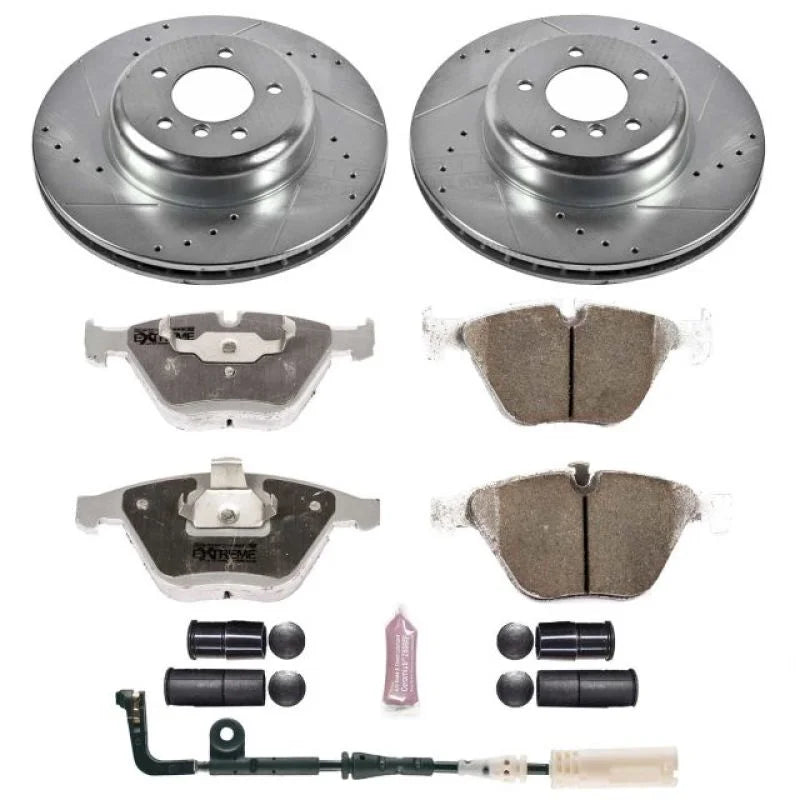 Power Stop 08-10 BMW 535i Front Z26 Street Warrior Brake Kit - Main Product View