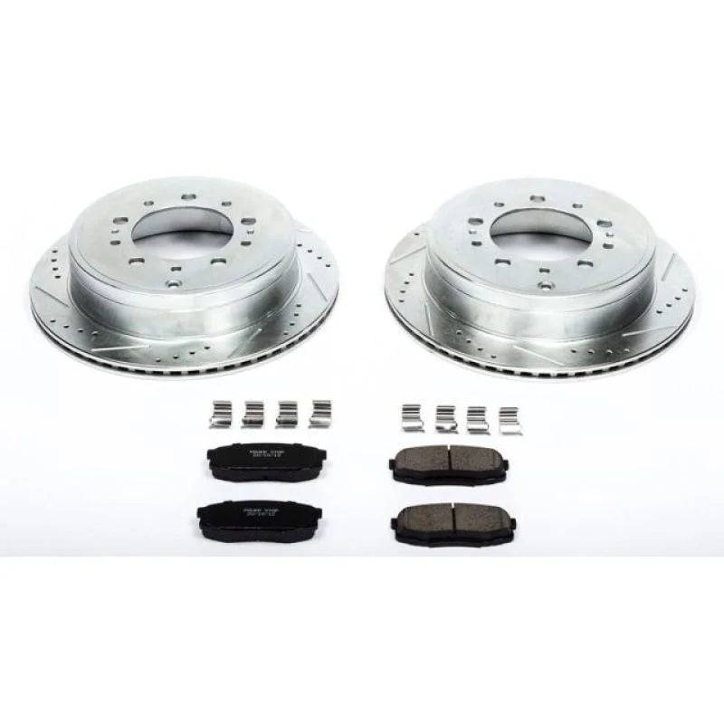 Power Stop 08-11 Lexus LX570 Rear Z23 Evolution Sport Brake Kit - Main Product View