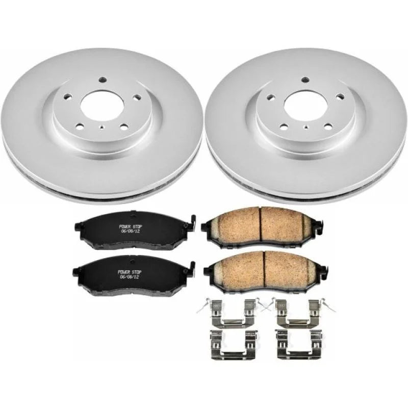 Power Stop 08-12 Infiniti EX35 Front Z17 Evolution Geomet Coated Brake Kit - Main Product View