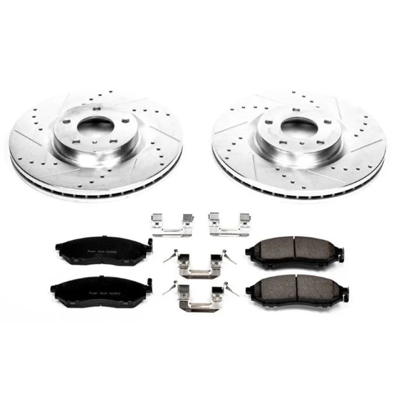 Power Stop 08-12 Infiniti EX35 Front Z23 Evolution Sport Brake Kit - Main Product View