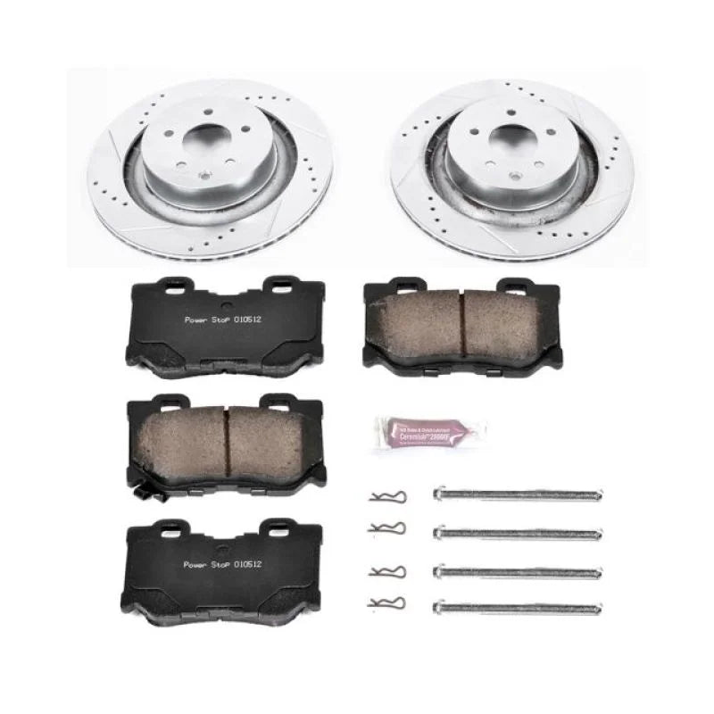 Power Stop 08-13 Infiniti G37 Rear Z23 Evolution Sport Brake Kit - Main Product View