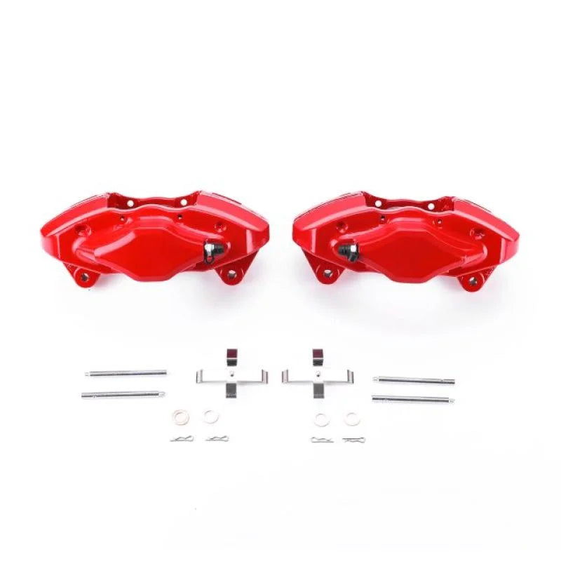 Power Stop 08-14 Subaru Impreza Rear Red Calipers w/o Brackets - Pair - Main Product View