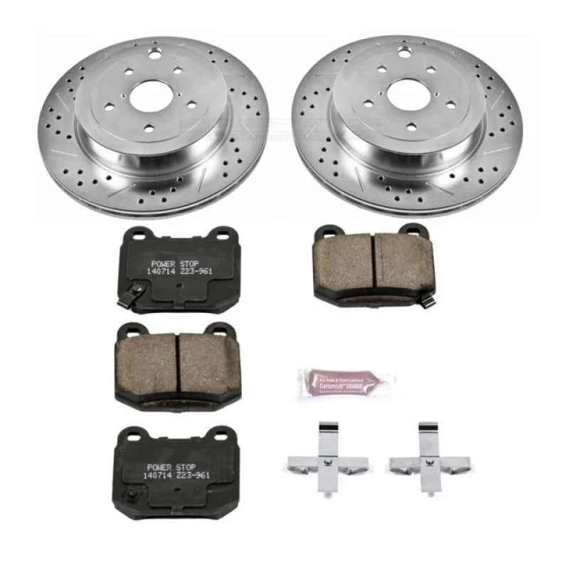 Power Stop 08-14 Subaru Impreza Rear Z23 Evolution Sport Brake Kit - Main Product View