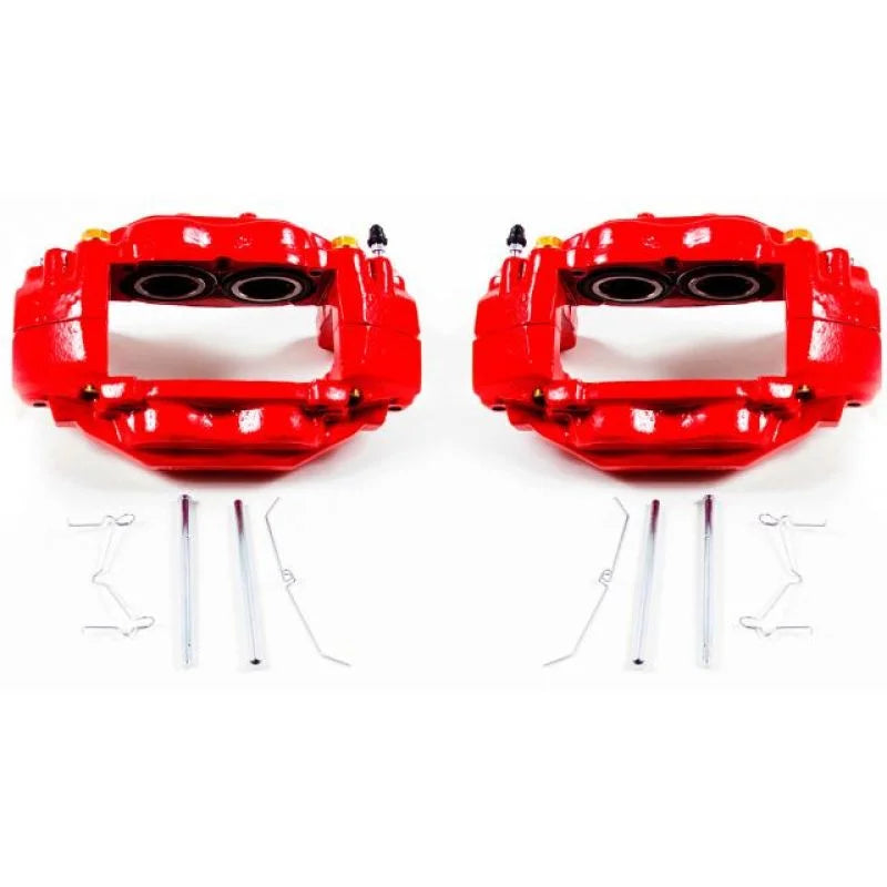 Power Stop 08-15 Toyota Sequoia Front Red Calipers w/o Brackets - Pair - Main Product View