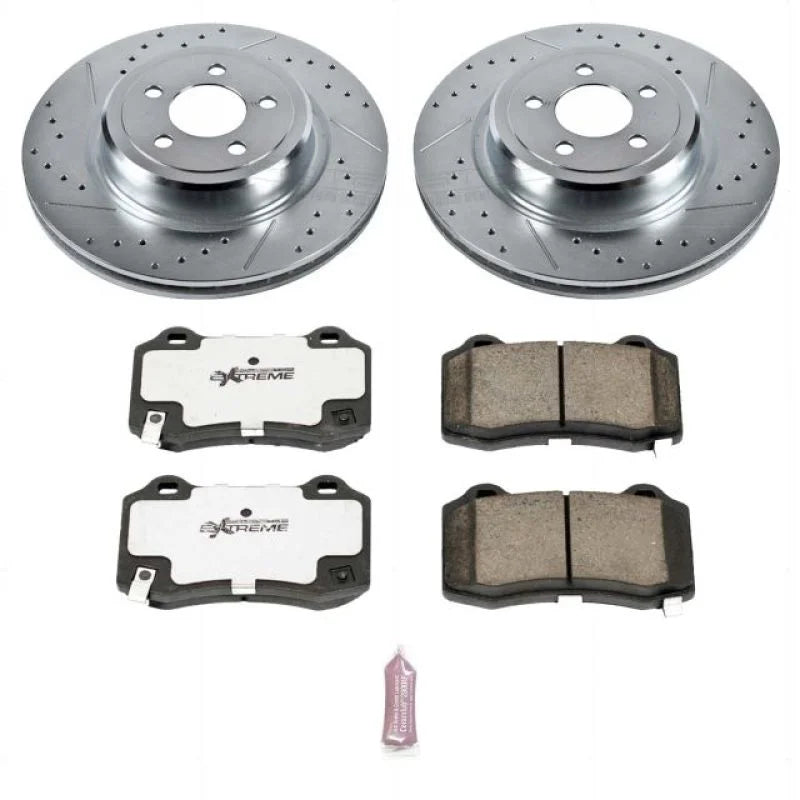 Power Stop 08-23 Dodge Challenger Rear Z26 Street Warrior Brake Kit - Main Product View