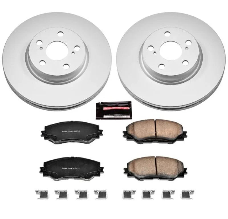 Power Stop 09-10 Pontiac Vibe Front Z17 Evolution Geomet Coated Brake Kit - Main Product View