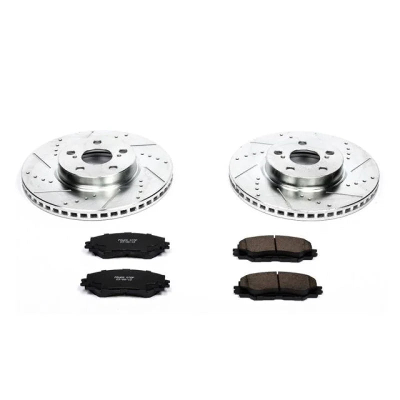 Power Stop 09-10 Pontiac Vibe Front Z23 Evolution Sport Brake Kit - Main Product View