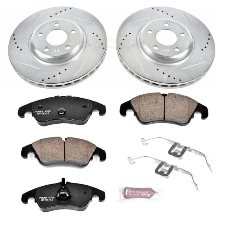 Power Stop 09-11 Audi A4 Front Z23 Evolution Sport Brake Kit - Main Product View