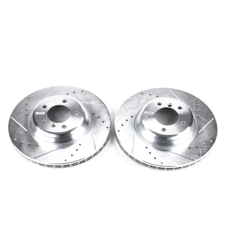 Power Stop 09-11 BMW 335d Front Evolution Drilled & Slotted Rotors - Pair - Main Product View