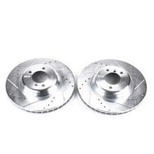 Load image into Gallery viewer, Power Stop 09-11 BMW 335d Front Evolution Drilled &amp; Slotted Rotors - Pair - Main Product View