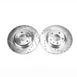 Load image into Gallery viewer, Power Stop 09-19 Audi A4 Rear Evolution Drilled &amp; Slotted Rotors - Pair - Main Product View