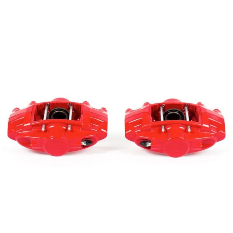 Power Stop 09-19 Nissan 370Z Rear Red Calipers w/o Brackets - Pair - Main Product View