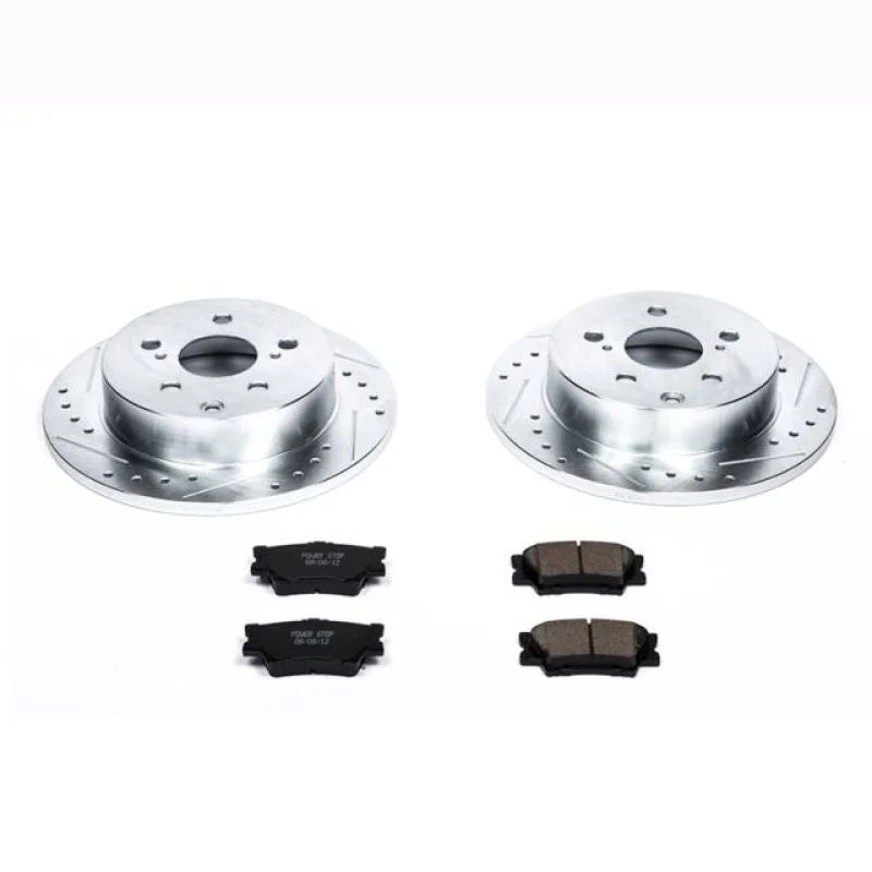 Power Stop 10-12 Lexus HS250h Rear Z23 Evolution Sport Brake Kit - Main Product View