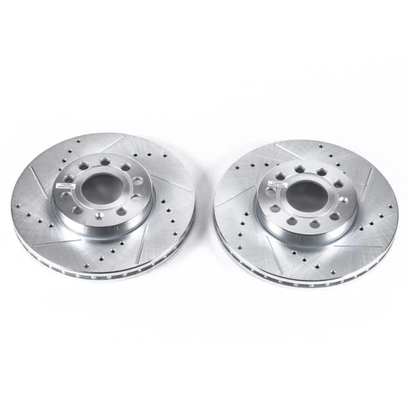 Power Stop 10-13 Audi A3 Front Evolution Drilled & Slotted Rotors - Pair - Main Product View