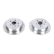 Load image into Gallery viewer, Power Stop 10-15 Lexus RX350 Rear Evolution Drilled &amp; Slotted Rotors - Pair - Main Product View