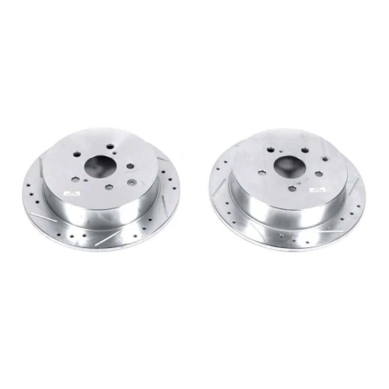 Power Stop 10-15 Lexus RX350 Rear Evolution Drilled & Slotted Rotors - Pair - Main Product View