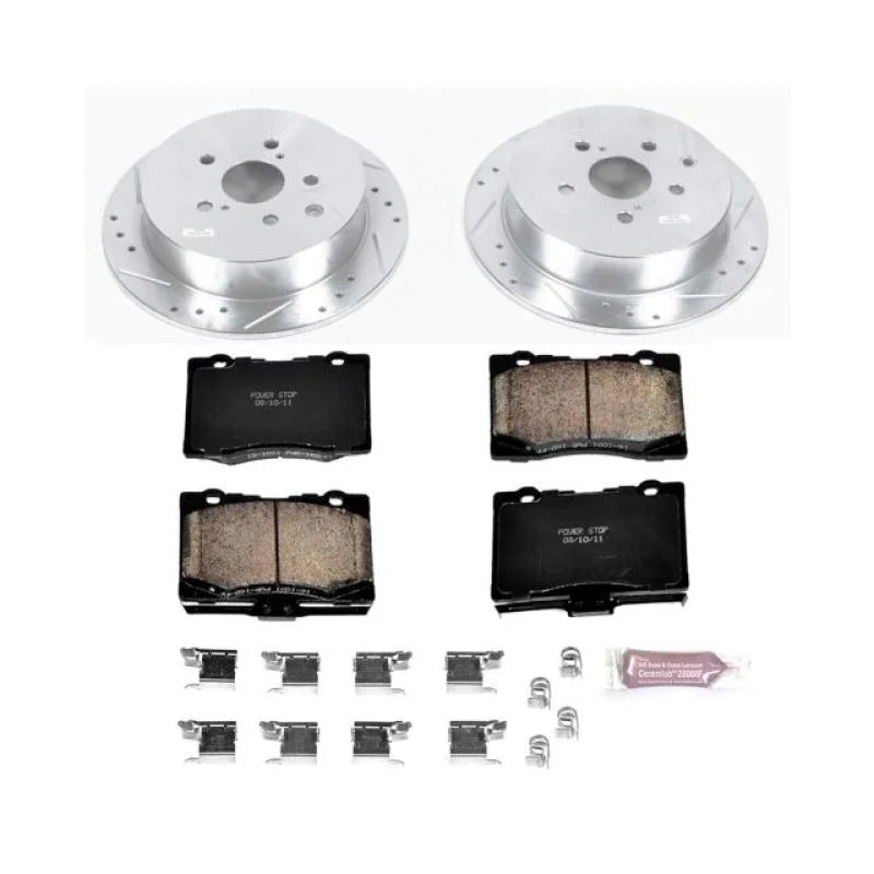 Power Stop 10-15 Lexus RX350 Rear Z23 Evolution Sport Brake Kit - Main Product View
