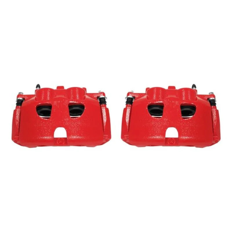Power Stop 10-17 Ford Expedition Front Red Calipers w/Brackets - Pair - Main Product View