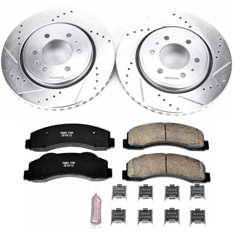 Power Stop 10-18 Ford Expedition Front Z23 Evolution Sport Brake Kit - Main Product View