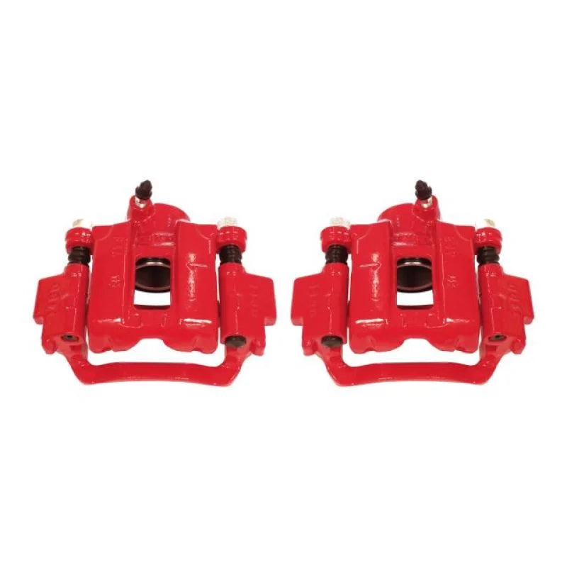Power Stop 10-18 Lexus GX460 Rear Red Calipers w/Brackets - Pair - Main Product View
