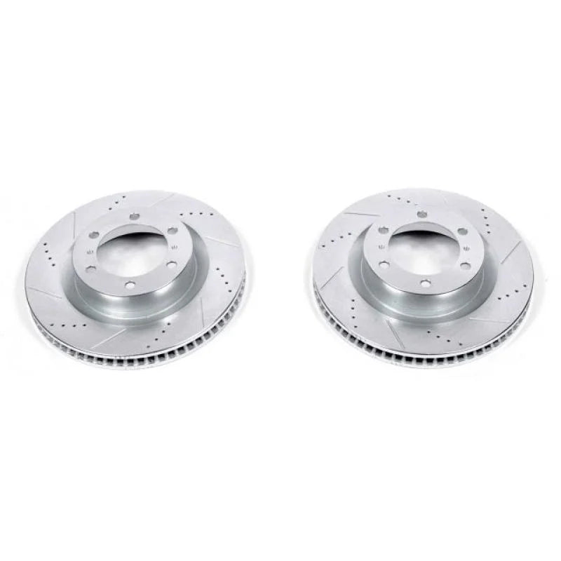 Power Stop 10-24 Toyota 4Runner Front Evolution Drilled & Slotted Rotors - Pair - Main Product View