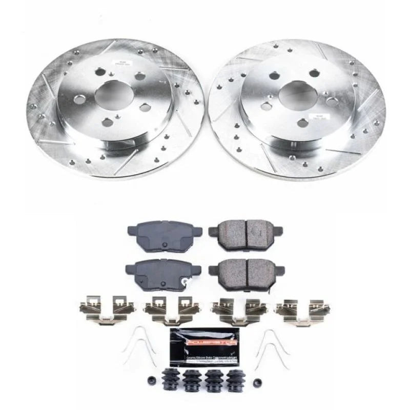 Power Stop 11-13 Lexus CT200h Rear Z23 Evolution Sport Brake Kit - Main Product View