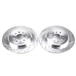 Load image into Gallery viewer, Power Stop 11-15 Ford Edge Rear Evolution Drilled &amp; Slotted Rotors - Pair - Main Product View