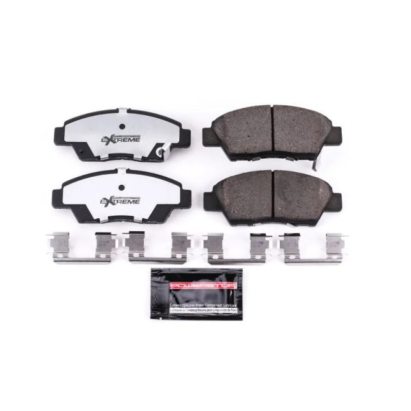 Power Stop 11-15 Honda CR-Z Front Z26 Extreme Street Brake Pads w/Hardware - Main Product View
