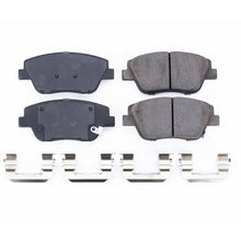Load image into Gallery viewer, Power Stop 11-15 Hyundai Sonata Front Z17 Evolution Ceramic Brake Pads w/Hardware - Main Product View