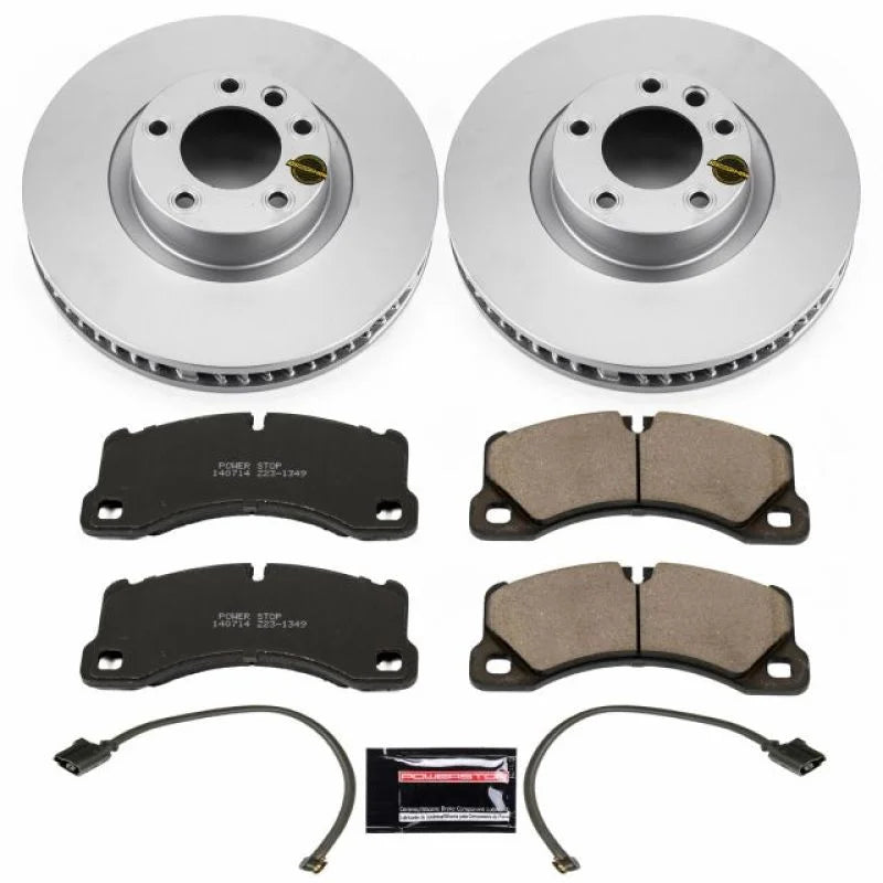 Power Stop 11-18 Porsche Cayenne Front Z23 Evolution Sport Coated Brake Kit - Main Product View