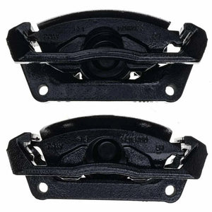 Power Stop 11-18 Ram 1500 Rear Black Calipers - Pair (w/Bracket) - Main Product View