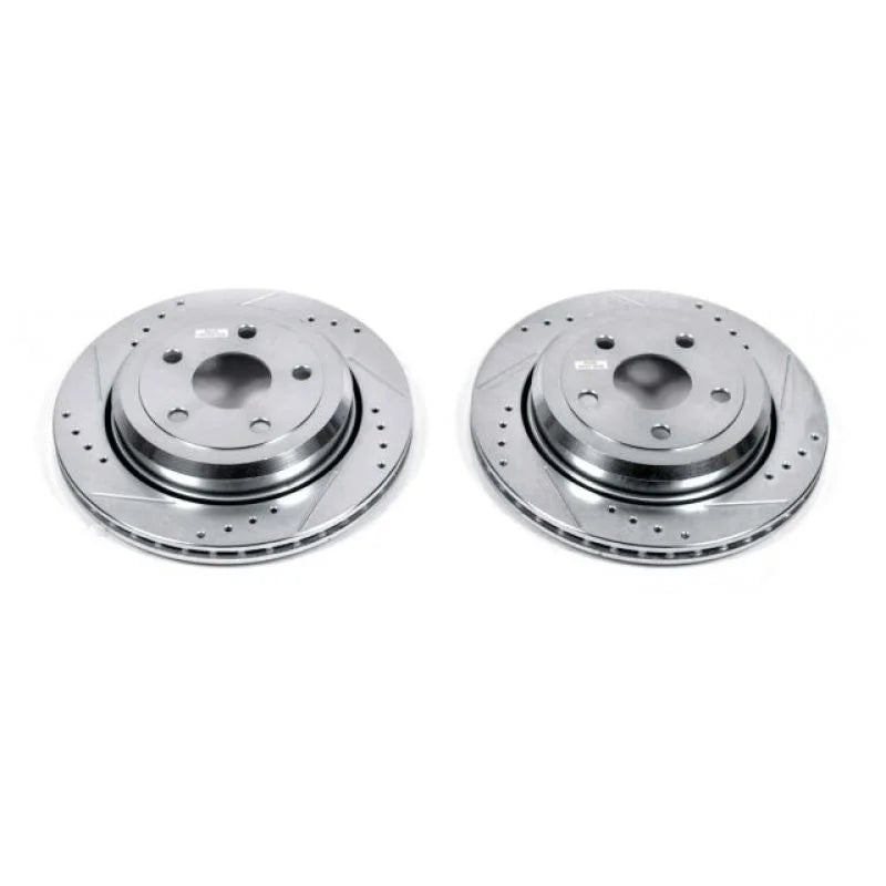 Power Stop 11-19 Dodge Durango Rear Evolution Drilled & Slotted Rotors - Pair - Main Product View