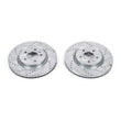 Load image into Gallery viewer, Power Stop 11-19 Ford Explorer Front Evolution Drilled &amp; Slotted Rotors - Pair - Main Product View