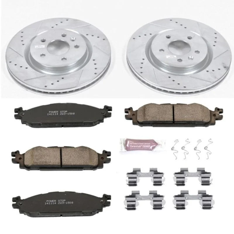 Power Stop 11-19 Ford Explorer Front Z23 Evolution Sport Brake Kit - Main Product View