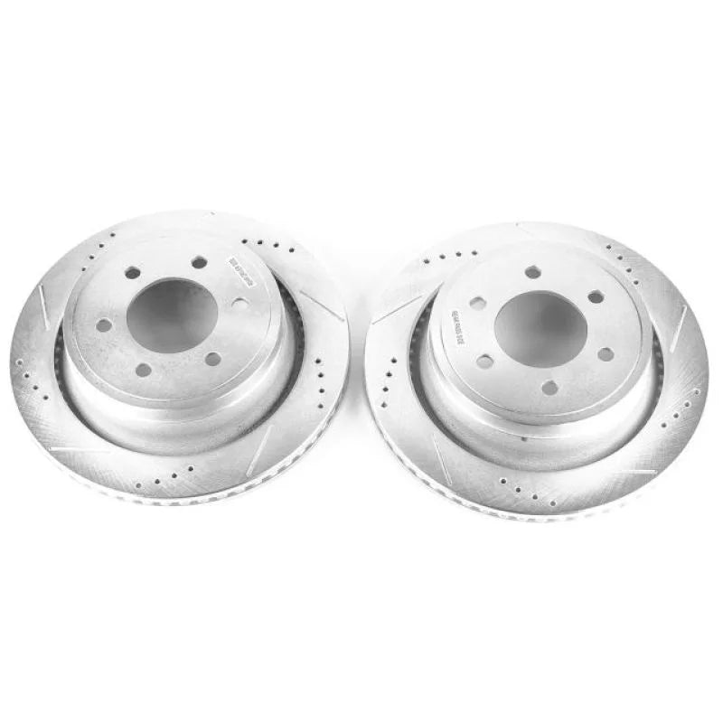 Power Stop 12-18 Ford F-150 Rear Evolution Drilled & Slotted Rotors - Pair - Main Product View
