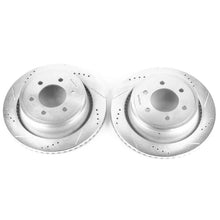 Load image into Gallery viewer, Power Stop 12-18 Ford F-150 Rear Evolution Drilled &amp; Slotted Rotors - Pair - Main Product View